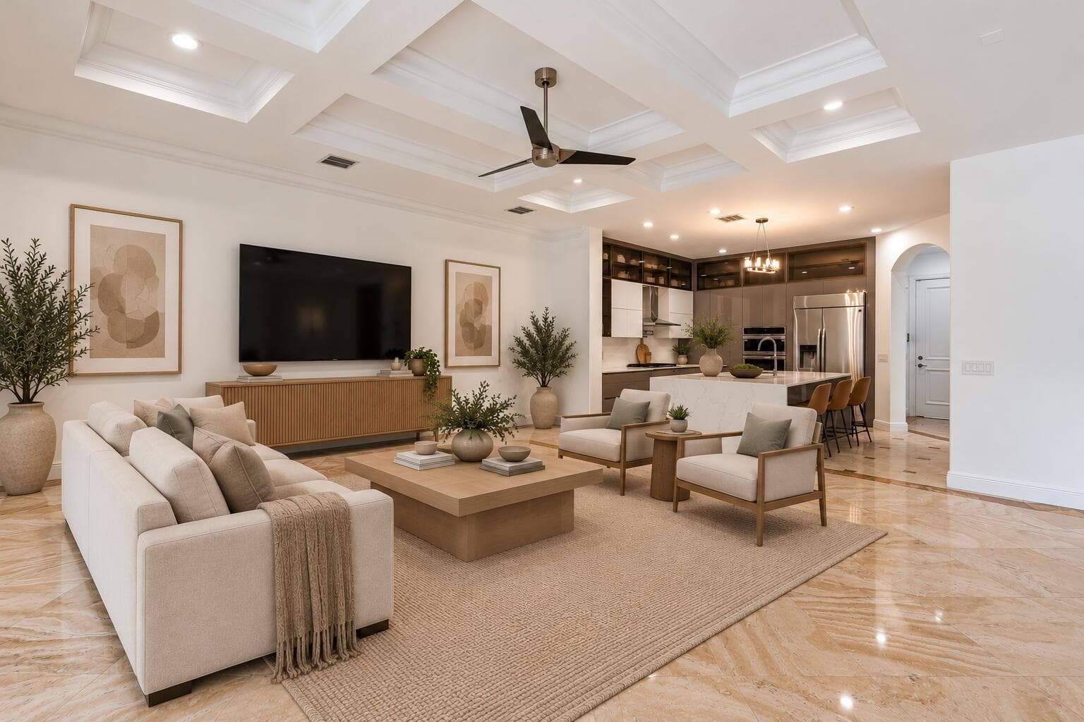 Family Room - Virtually Staged