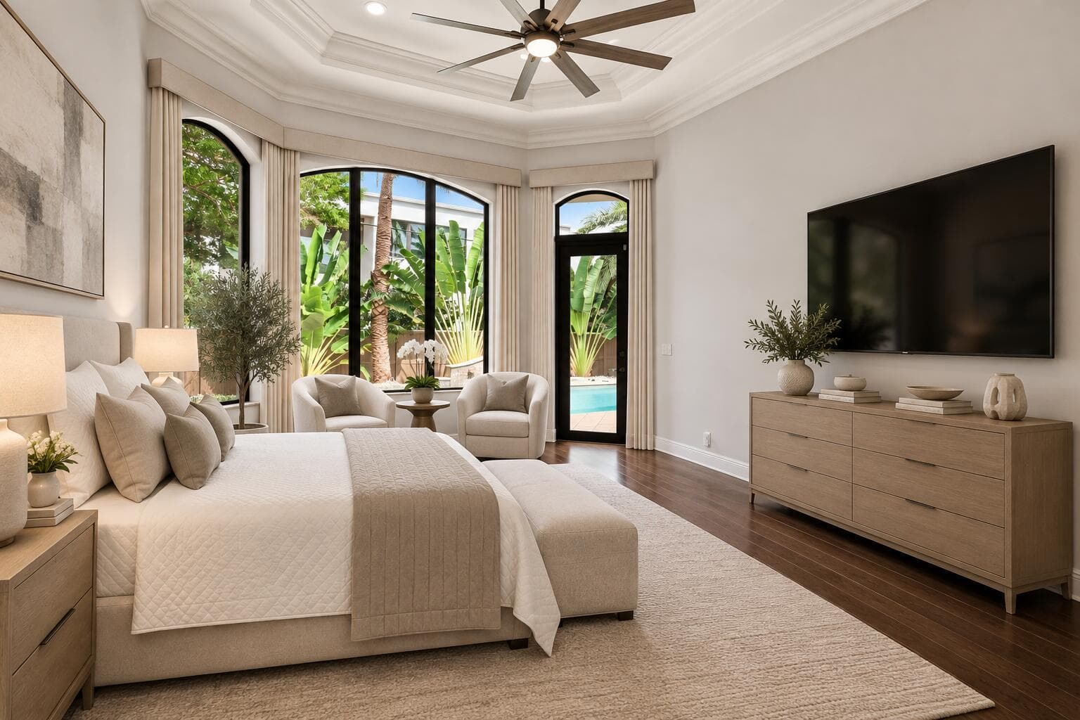 Primary Bedroom Virtually Staged