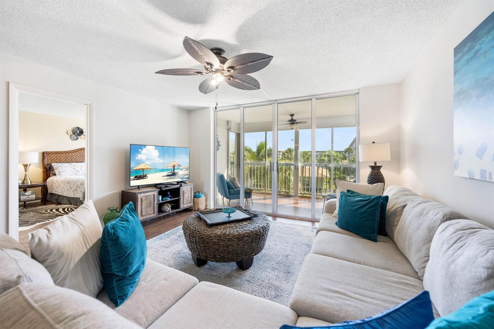 LIVING ROOM TO BALCONY