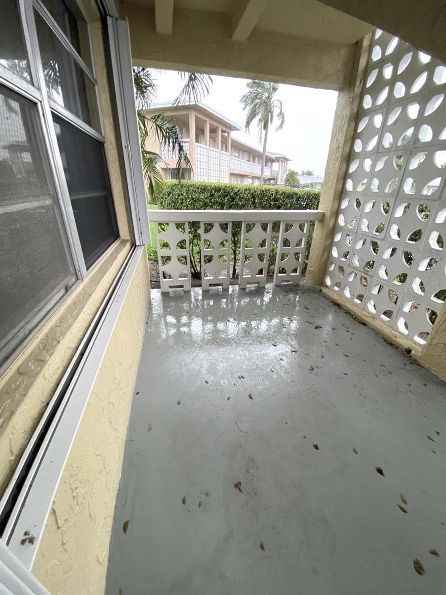 Open front patio