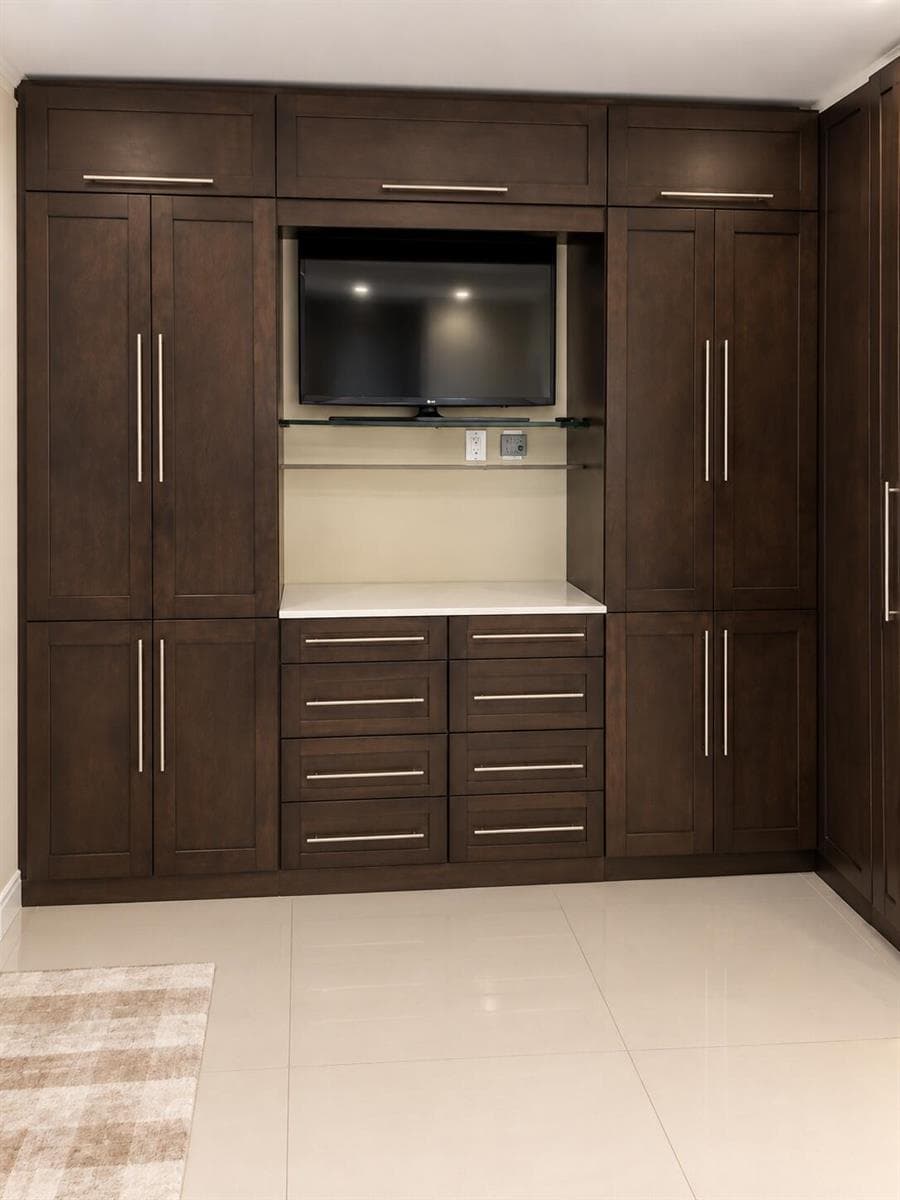 bedroom built in cabinet