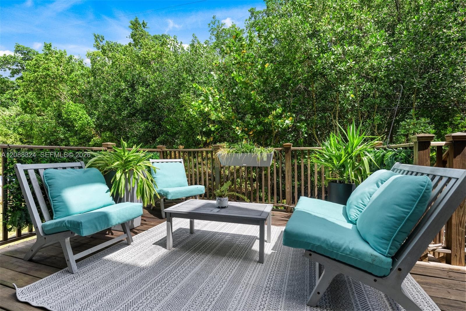 Deck facing the Preserve