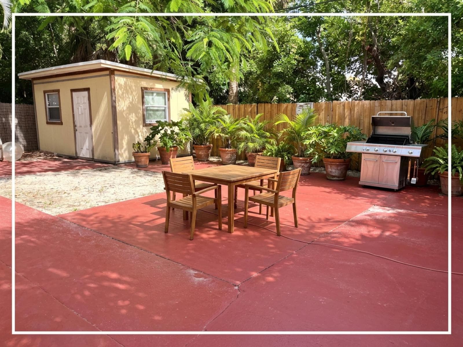 Outdoor BBQ Area
