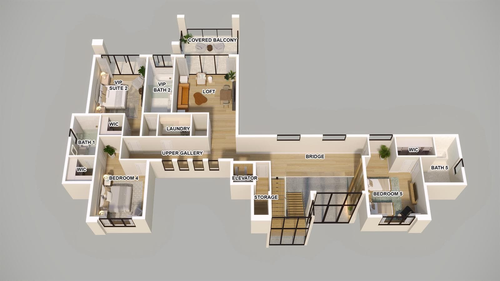 Le Bateau Floor Plan Rendering 2