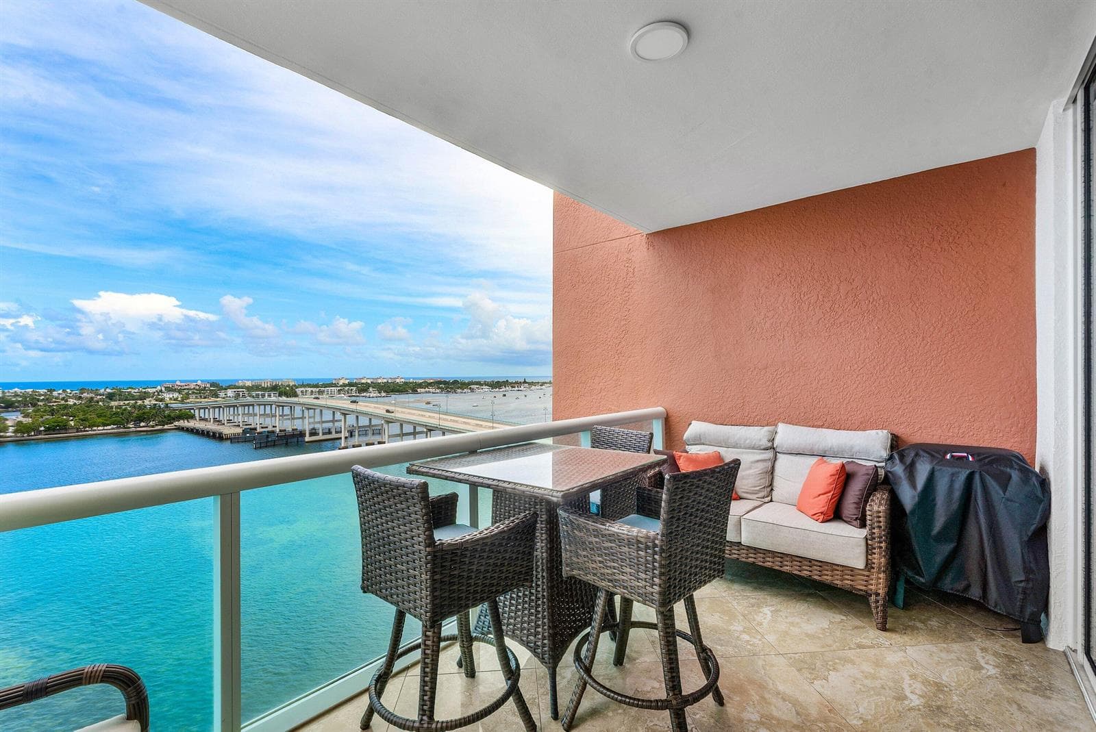 Private Covered Balcony