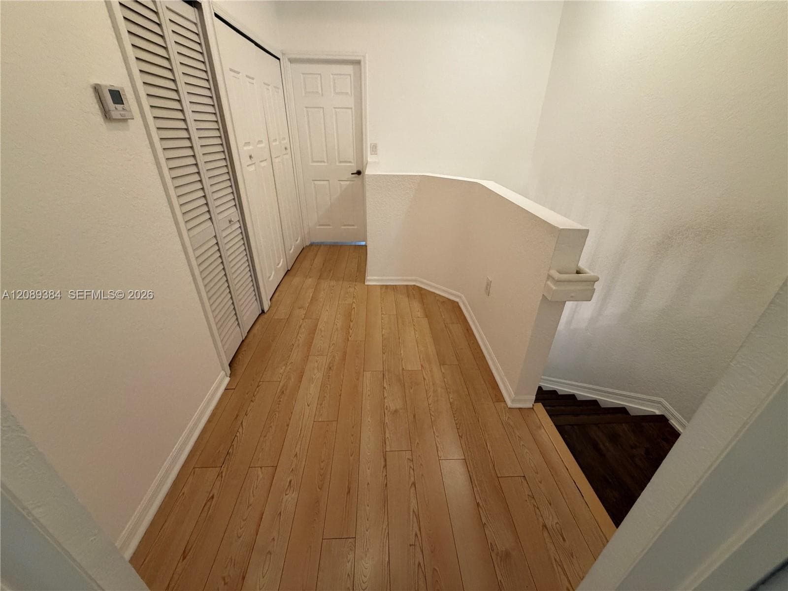 on the second floor