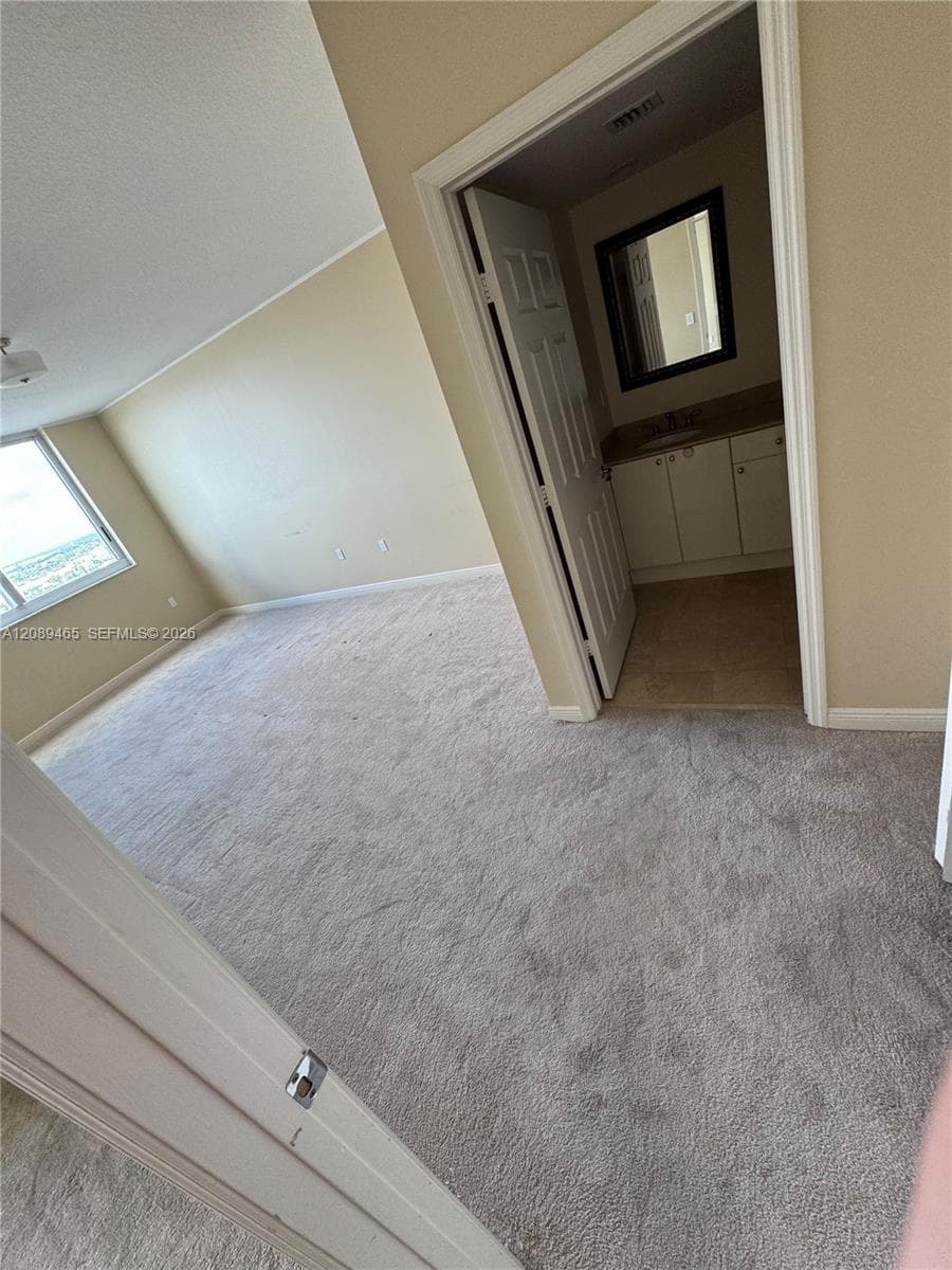 spacious with a great view and very private to the unit