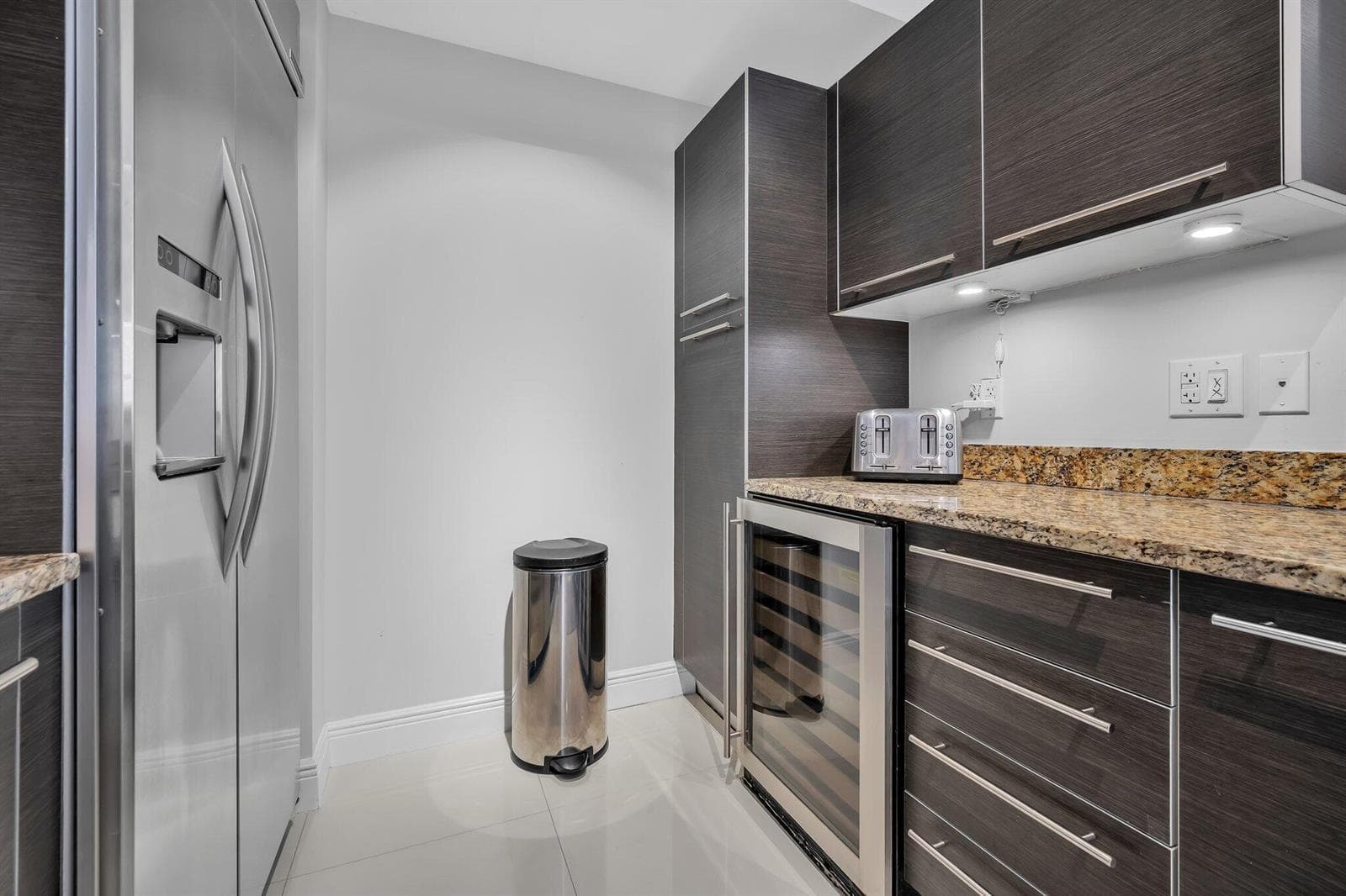 Turnkey Kitchen, Built-in Wine Fridge