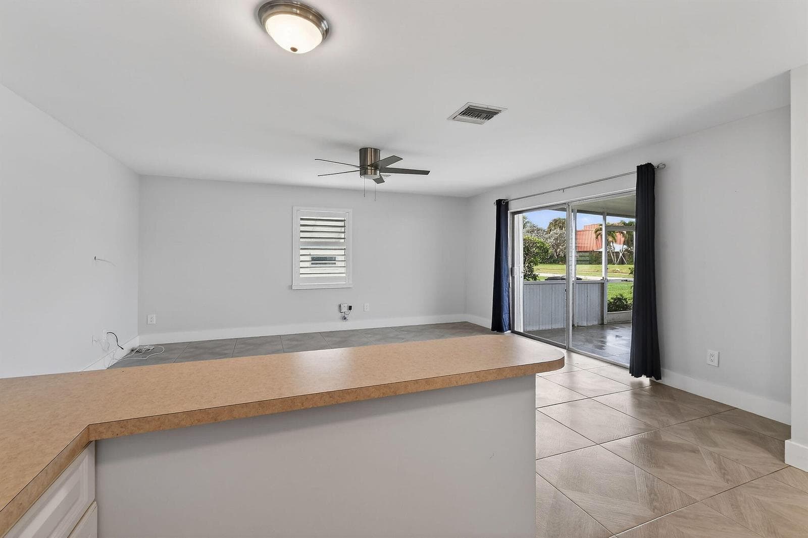 Kitchen to outside area