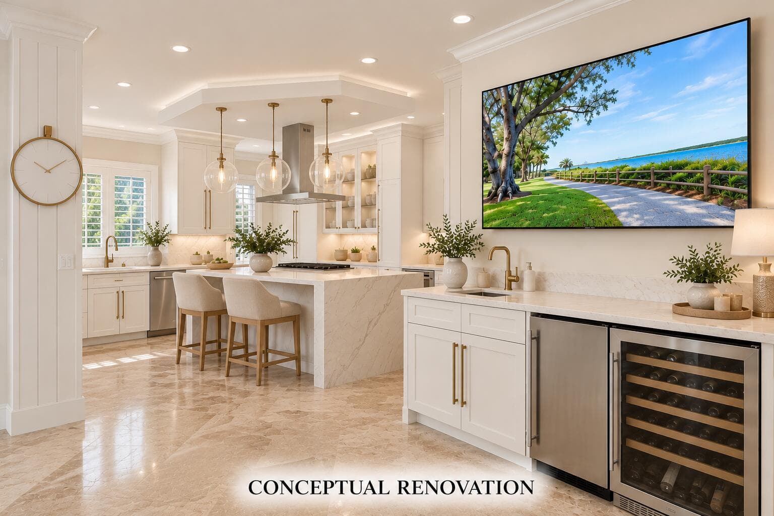Creamy Modern Kitchen Renovation