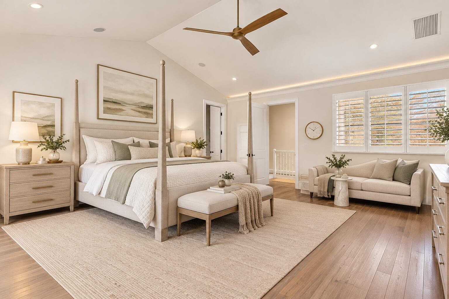Airy Coastal-Modern Bedroom Retreat