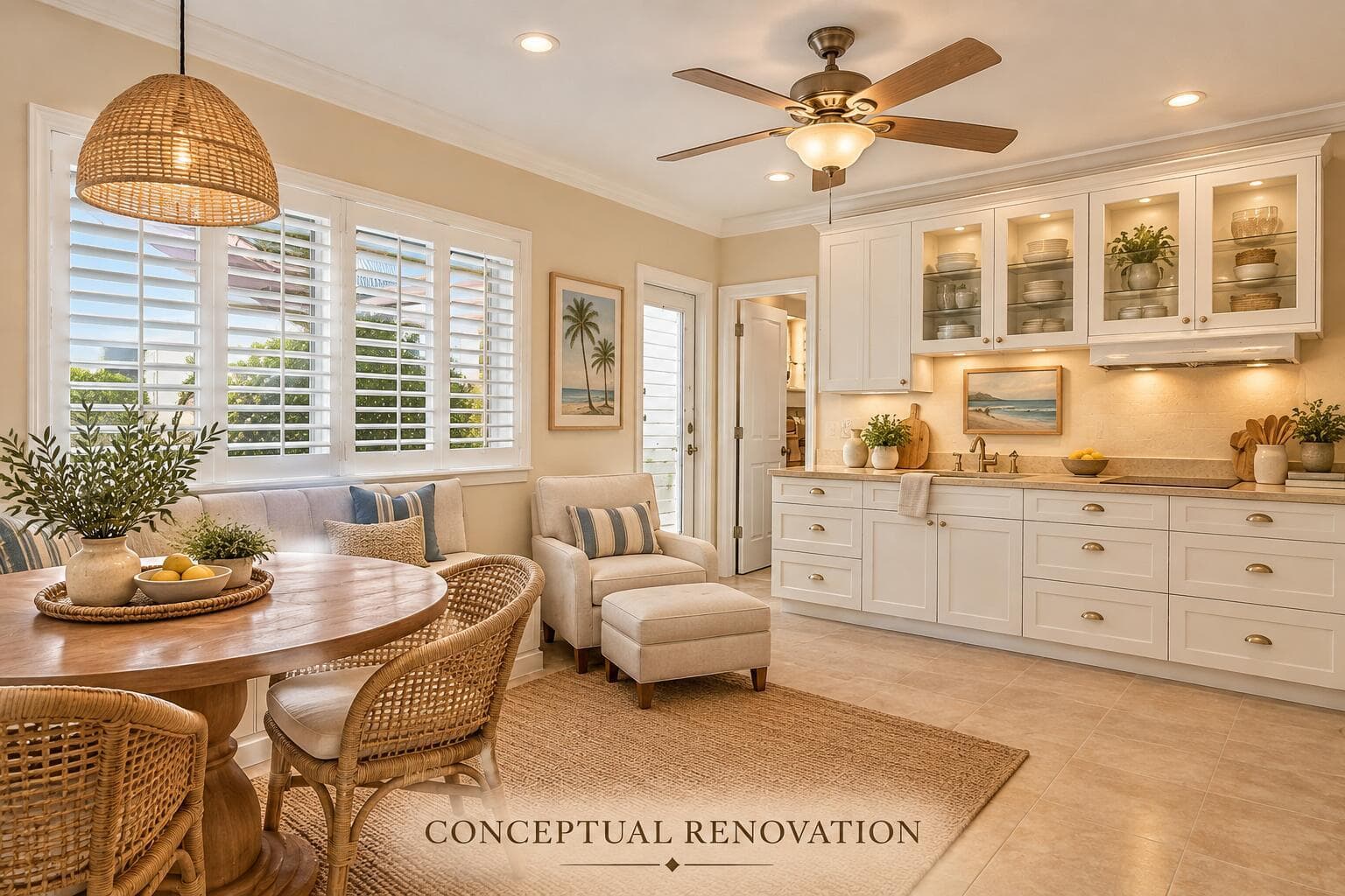 Warm Coastal Kitchen Renovation