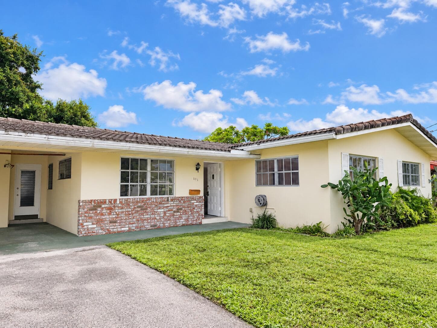 Property Driveway and Entry Side