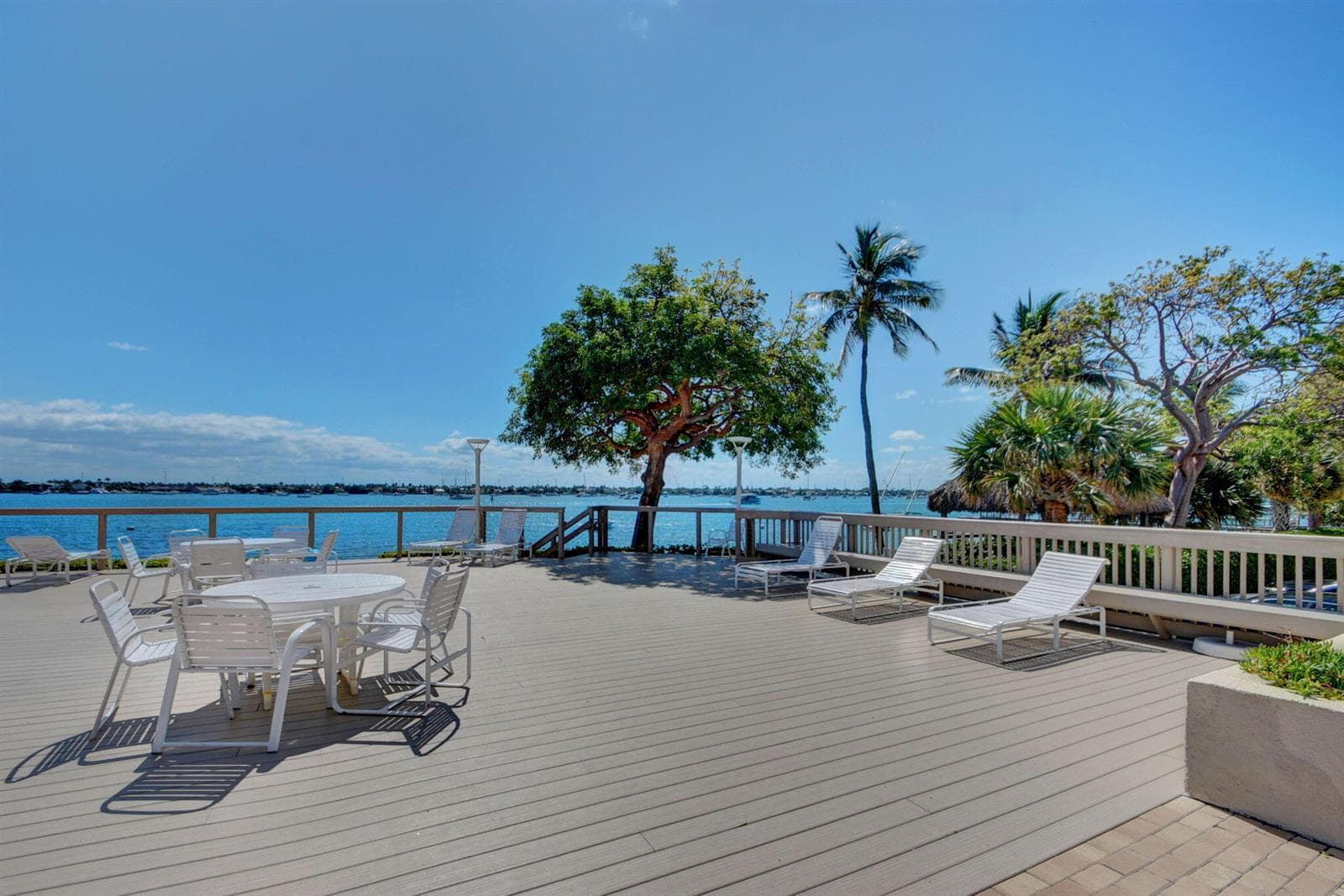 Community pool deck