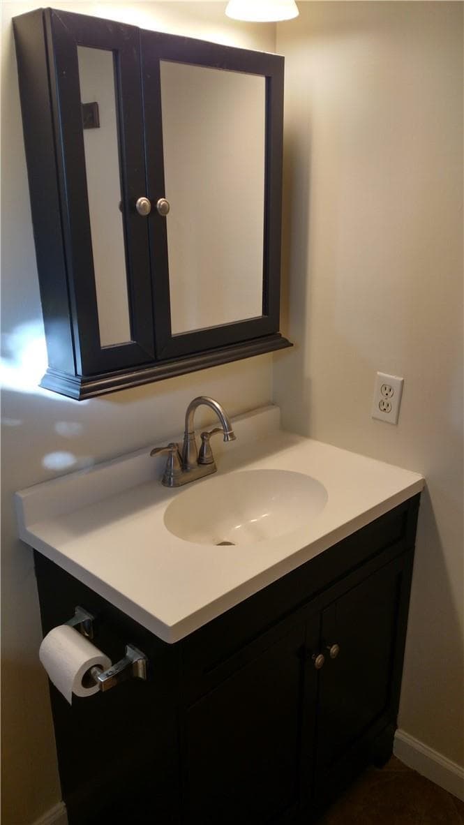 Master bath vanity
