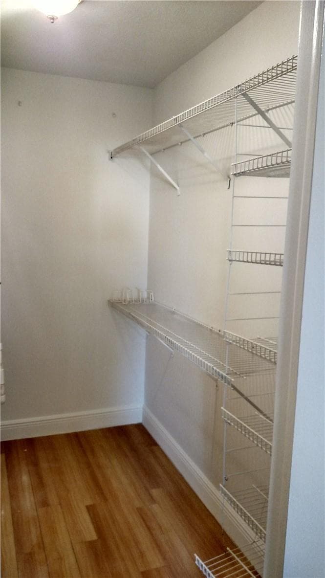 Master bedroom walk in closet