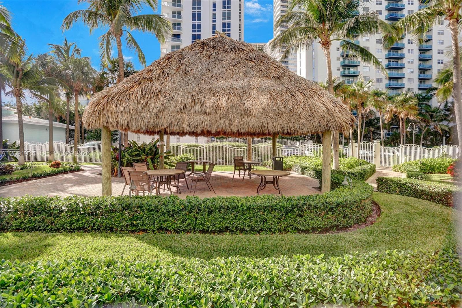 Outdoor Tiki Lounge area