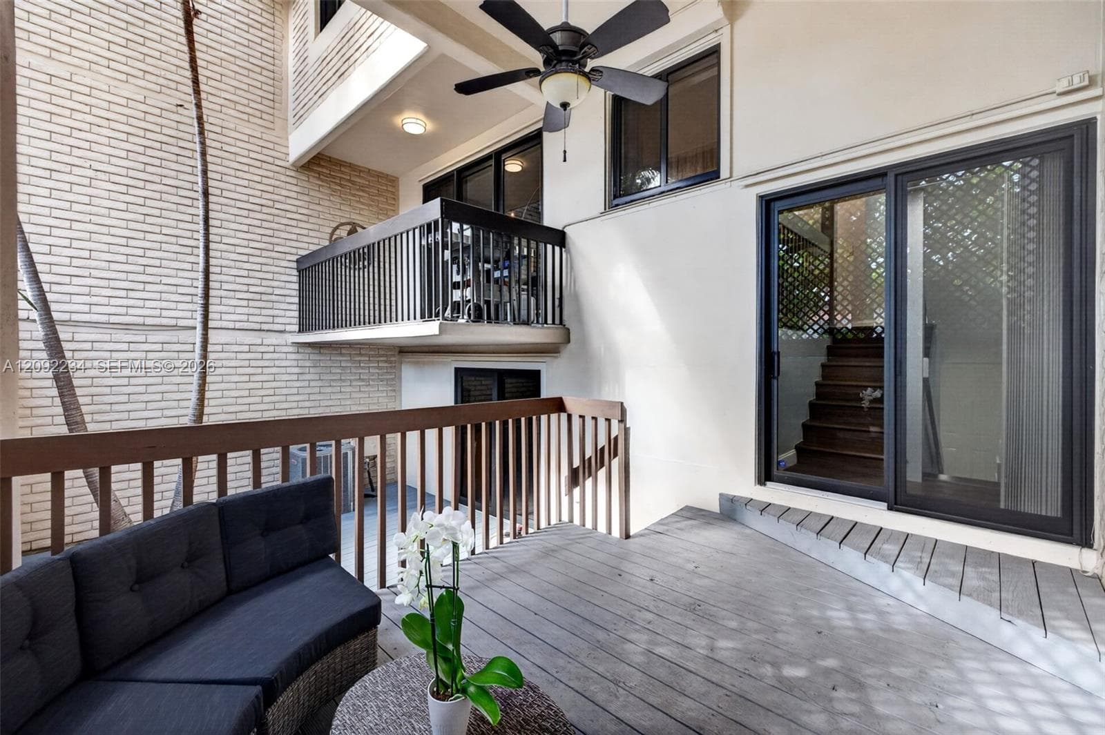 Impact Sliding Doors Lead in to the Stair Landing for Easy Access to the First or Second Floor