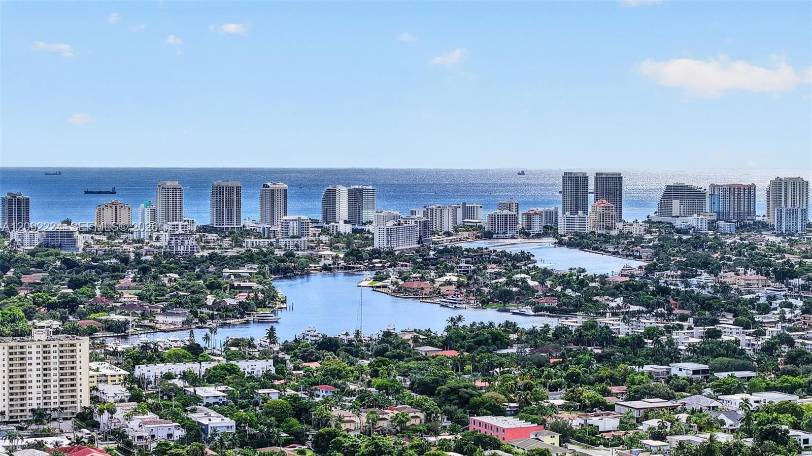 Drone View to the East Shows Your Closeness to the Beach