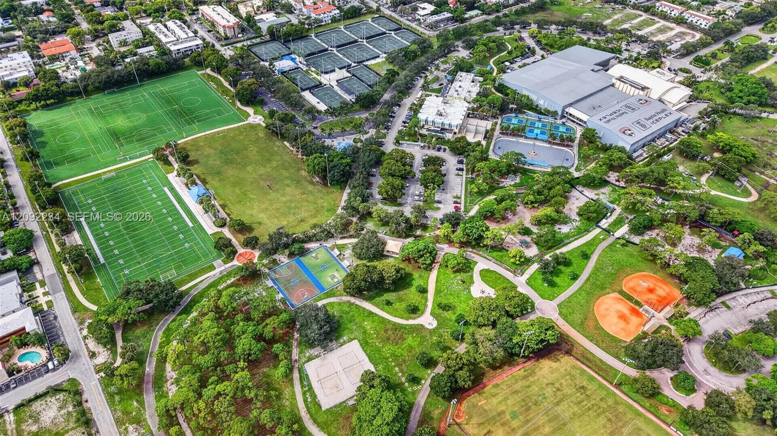 Drone View of the New Upgrades to Holiday Park