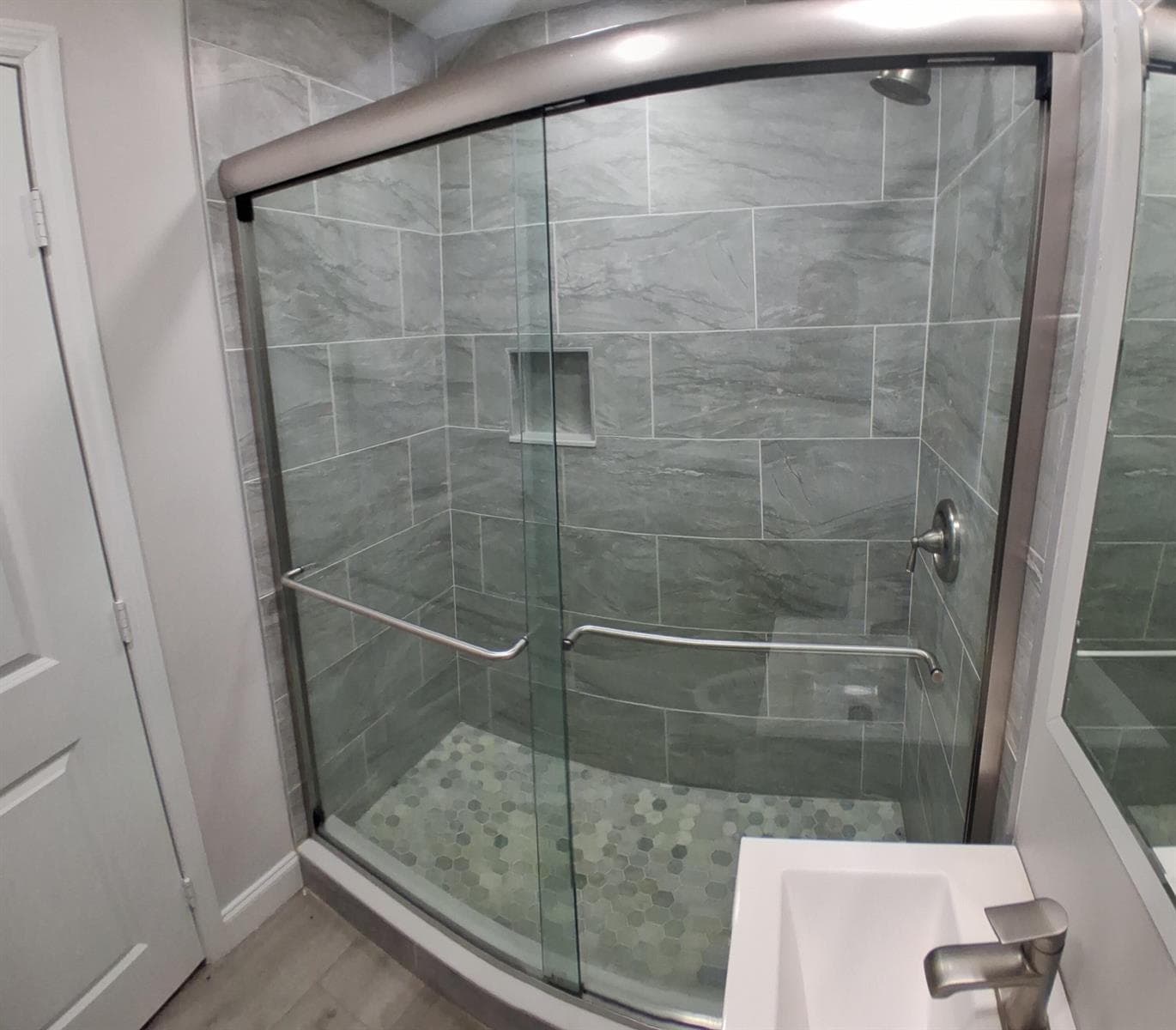 Bathroom walk-in shower