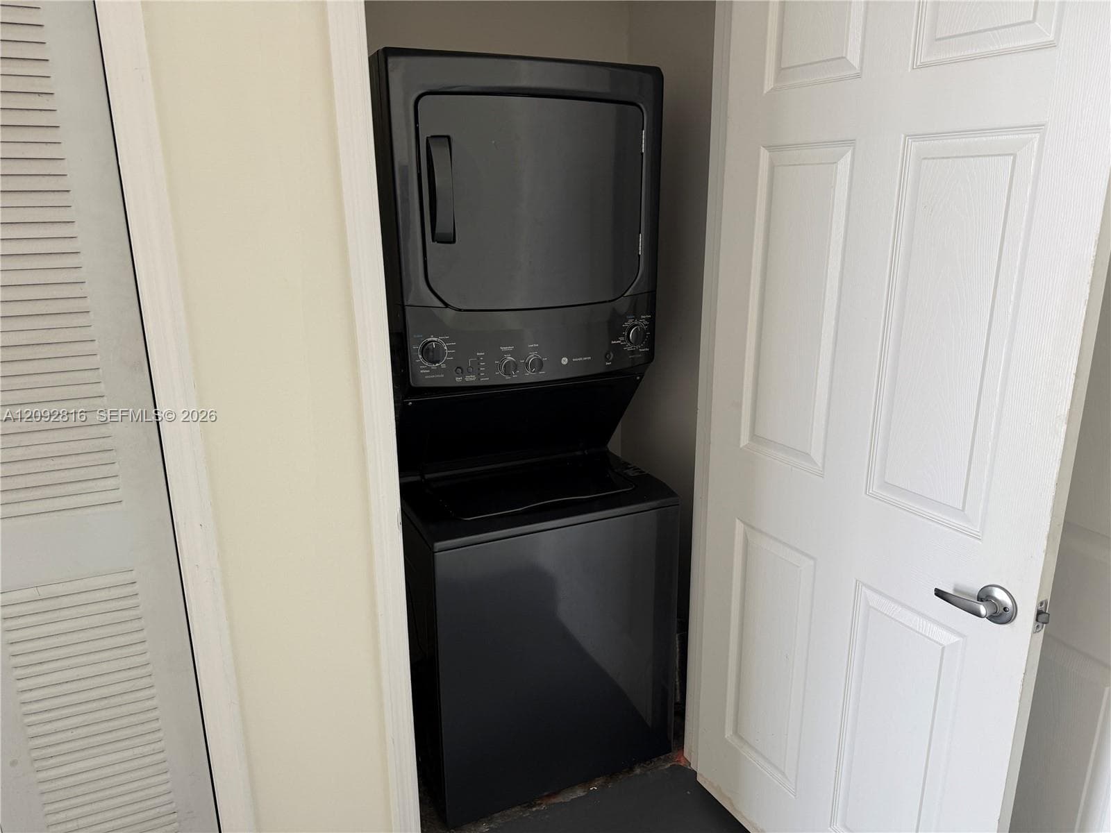 Stackable washer and dryer unit