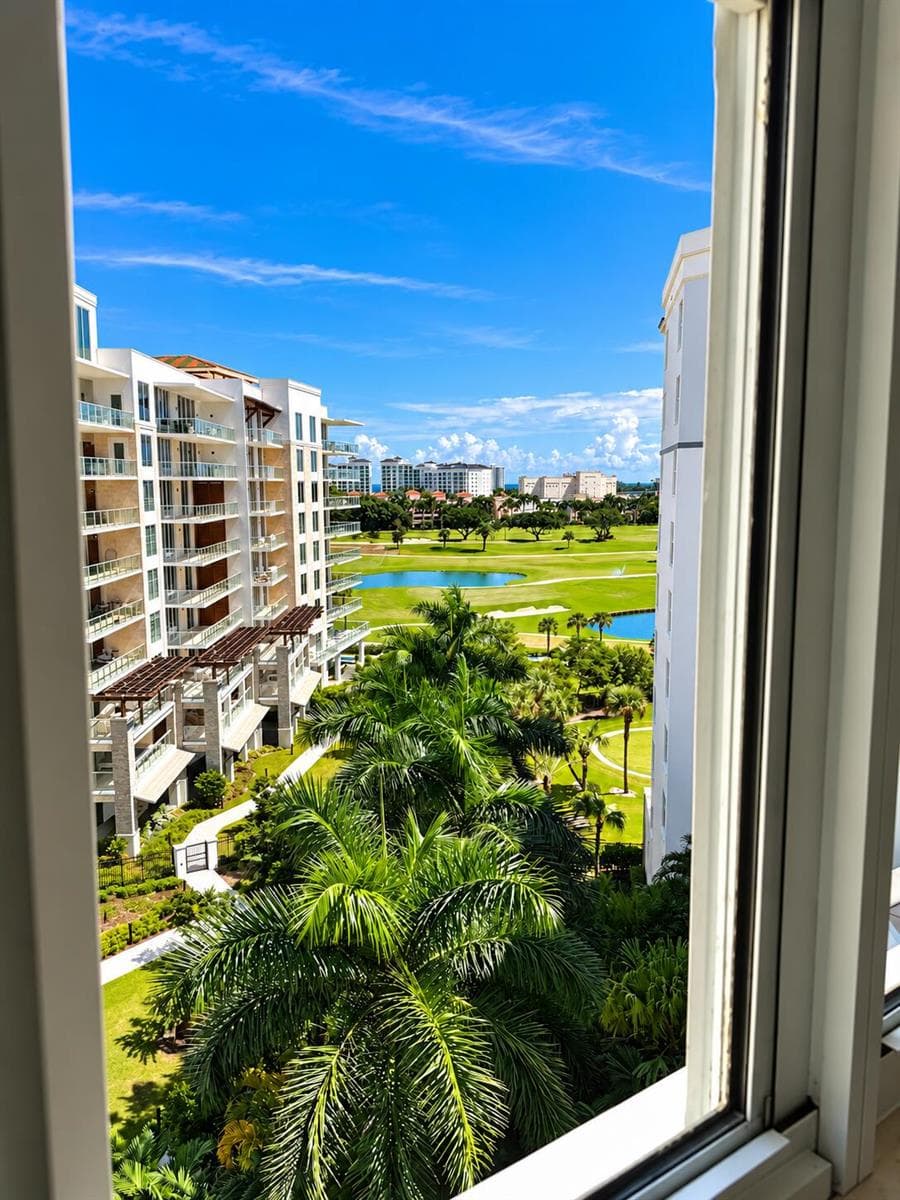 Tropical Condo Overlooking Golf Course