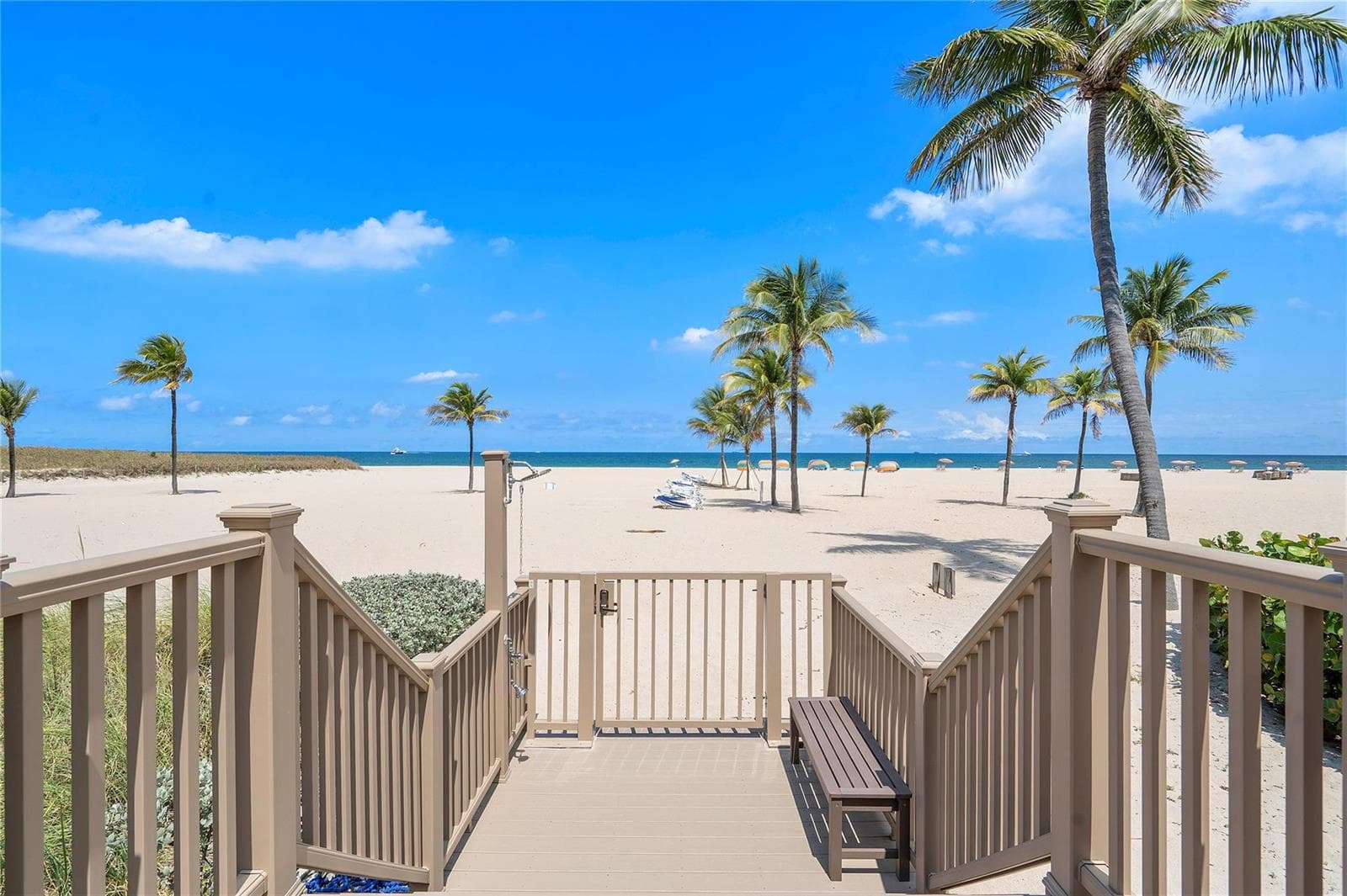 Private beach access