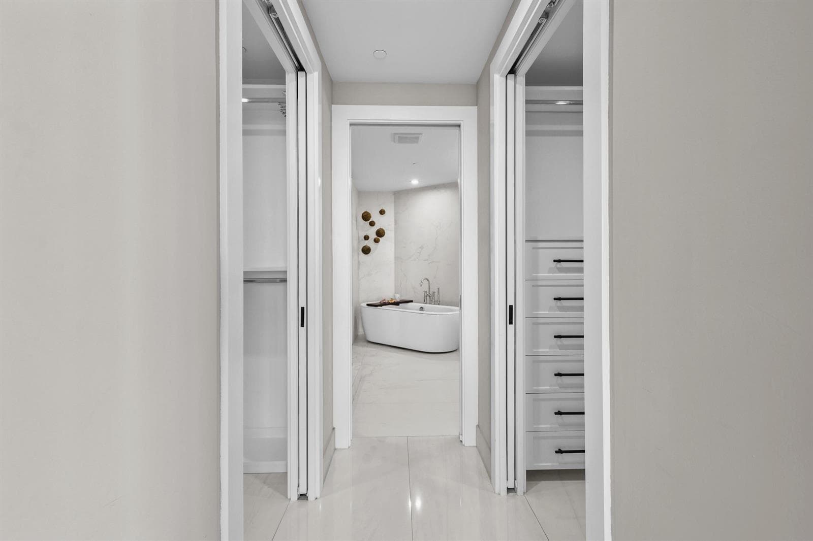 Primary Suite His/Hers Closets