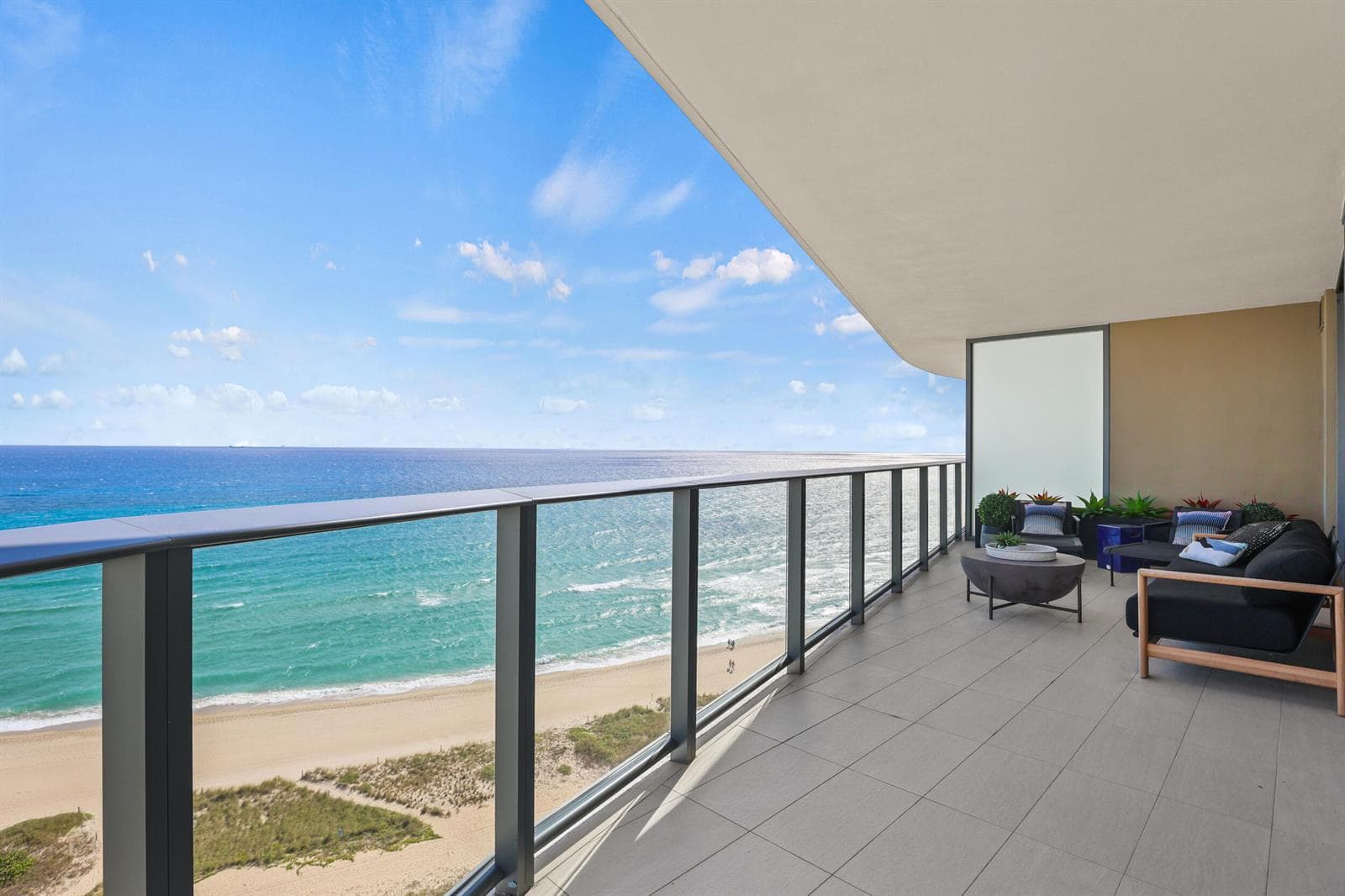 Nearly 600 sqft Of Wrap-Around Balcony
