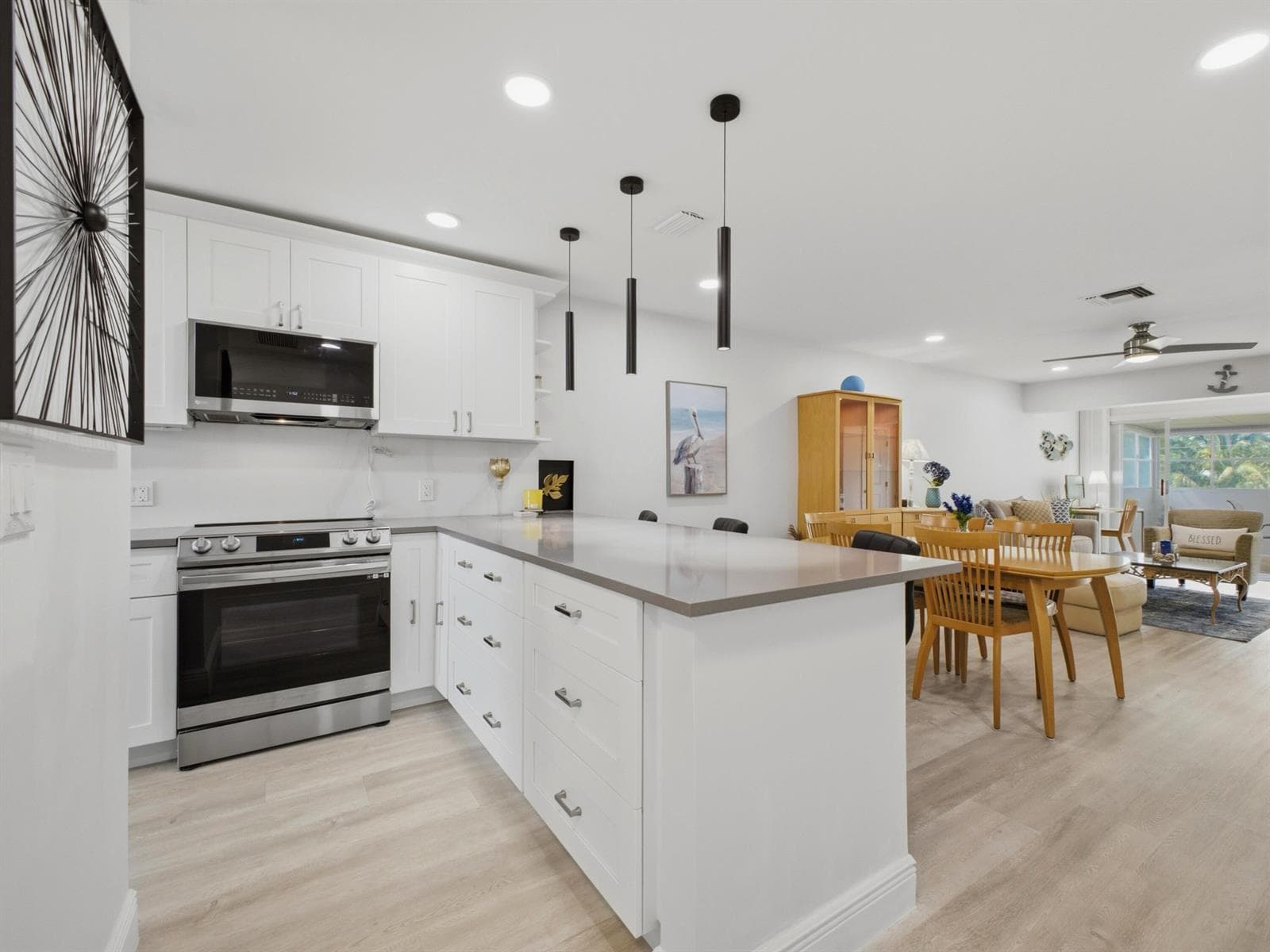 Kitchen Dining Living