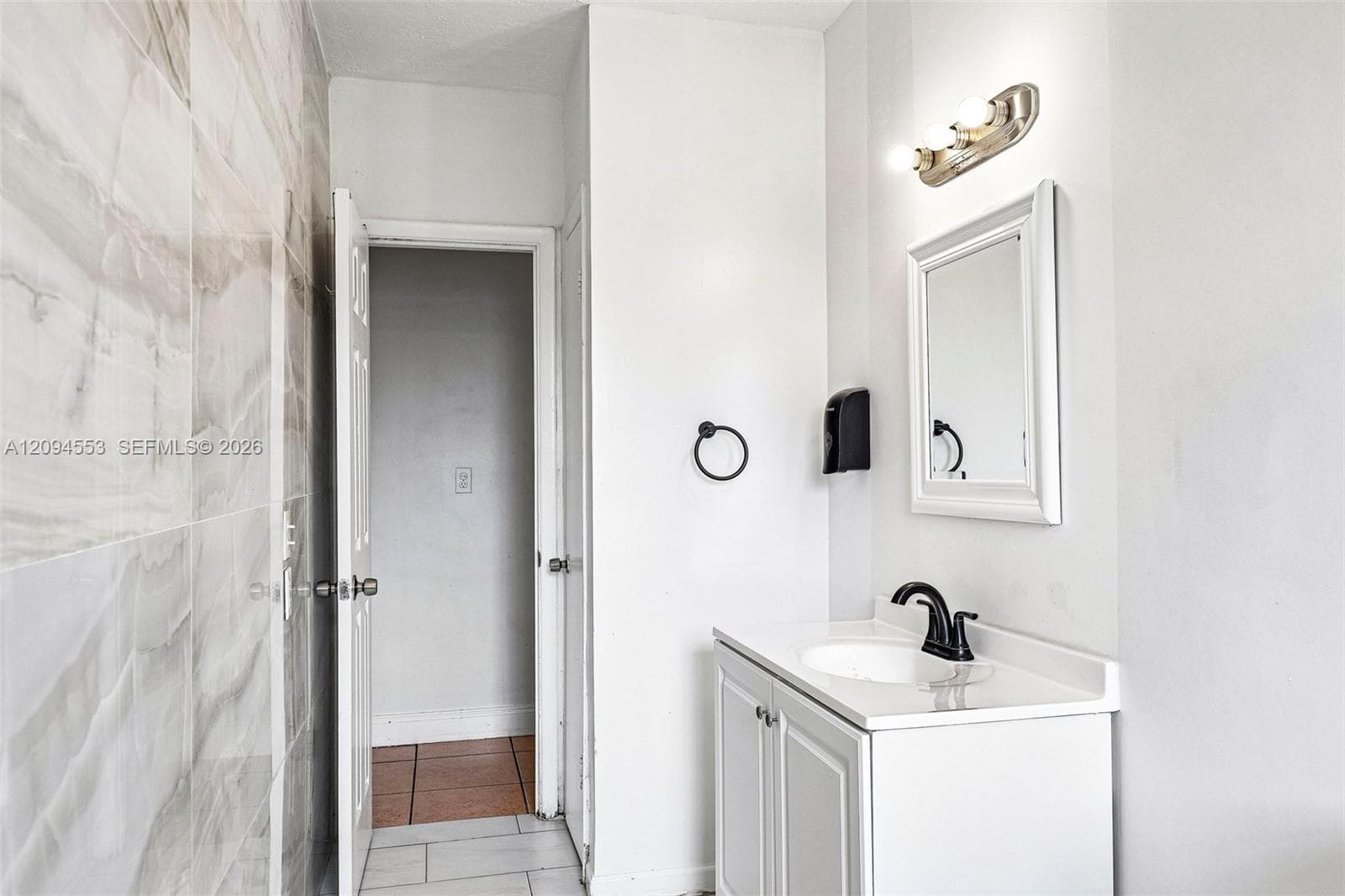 Renovated bathroom, second view
