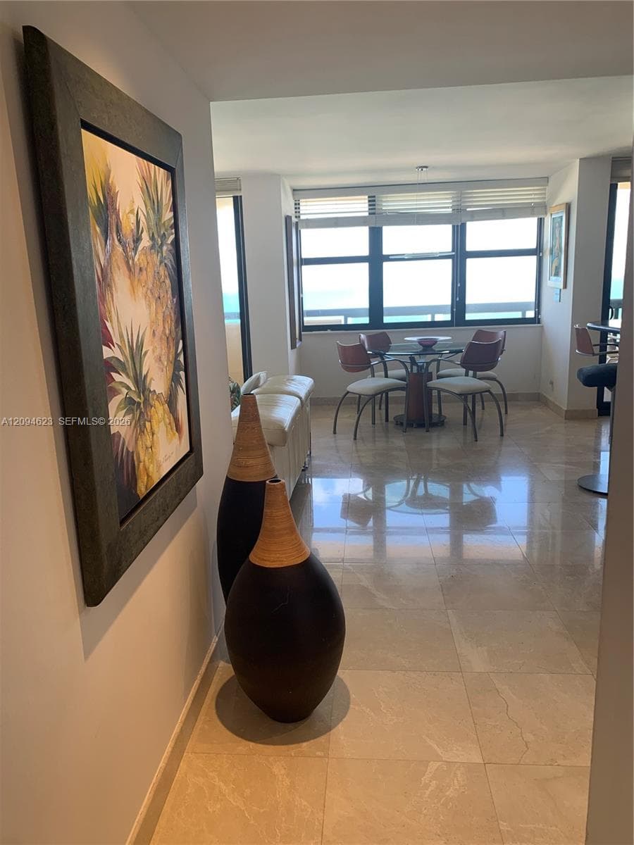 Hall to living room