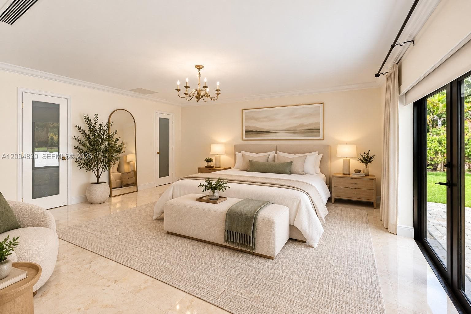 Primary bedroom Virtually Staged