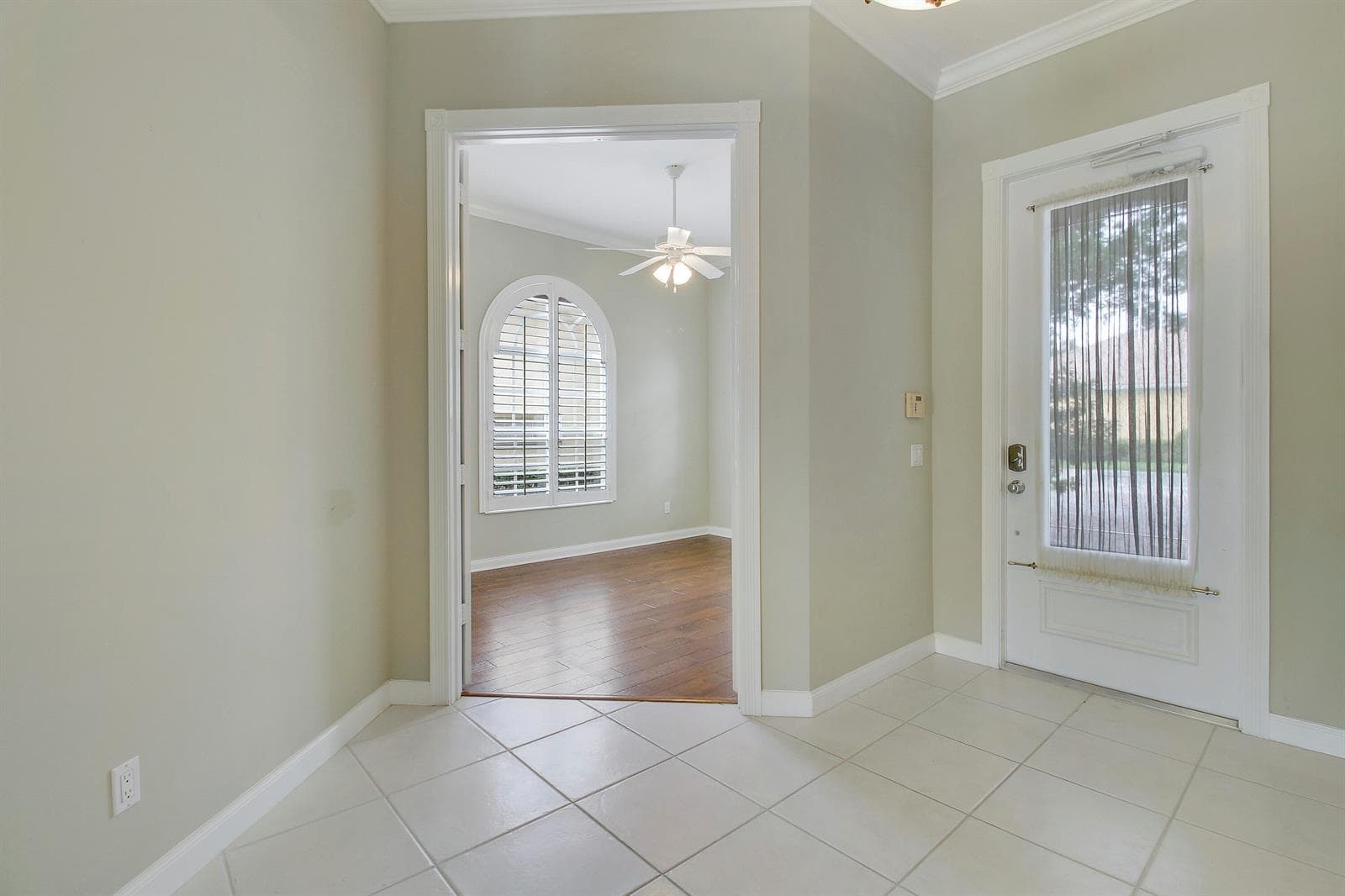 Interior Front Entry & Den