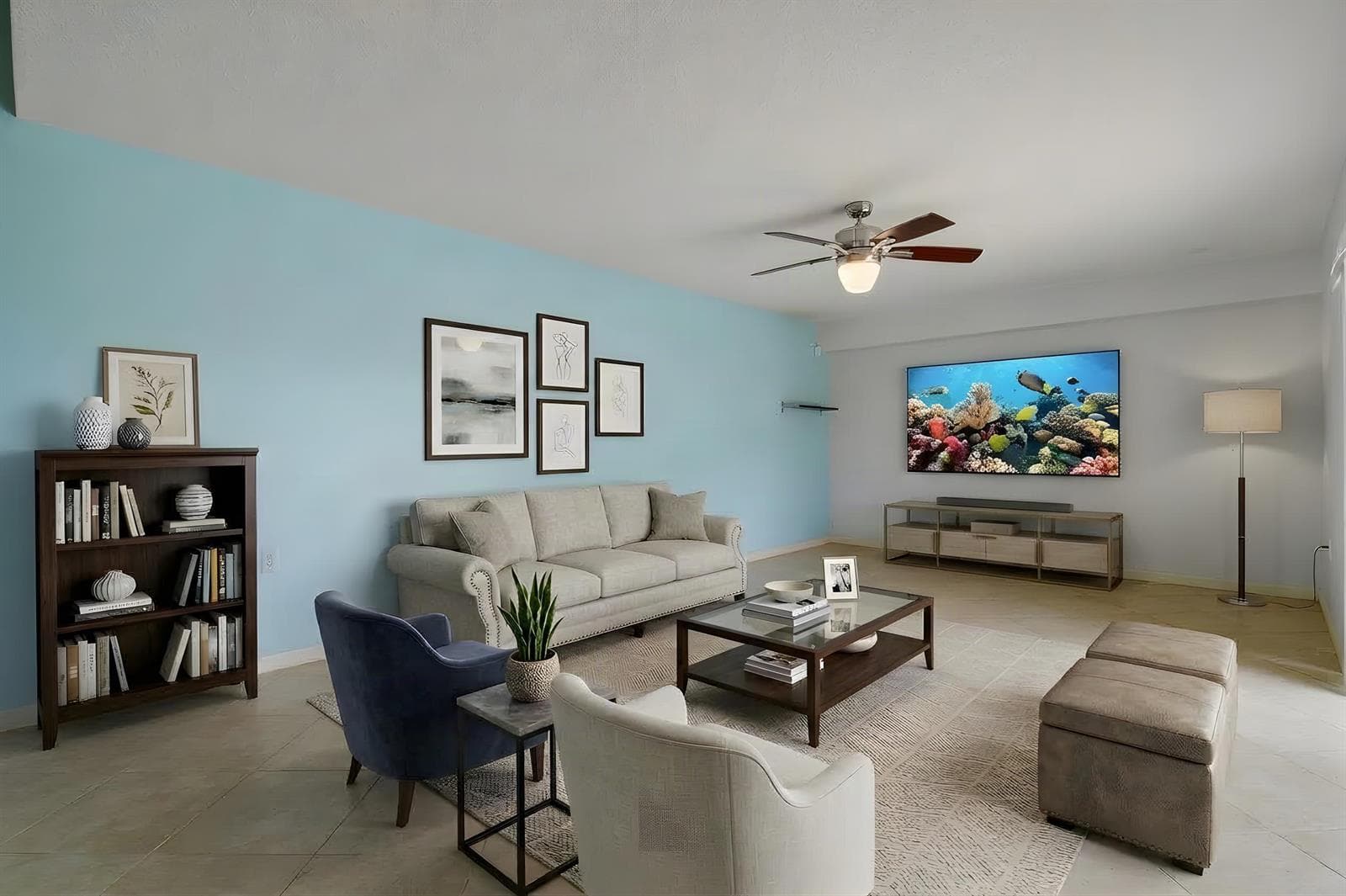 Virtually Staged Living Area