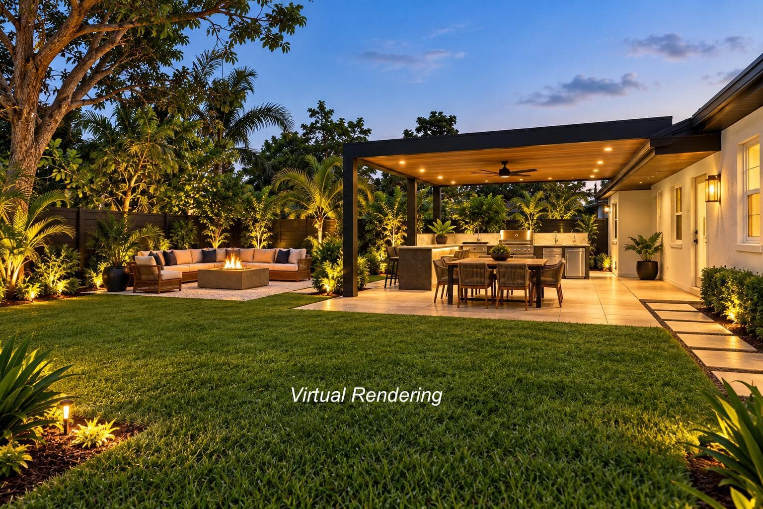 Virtual Backyard Rendering