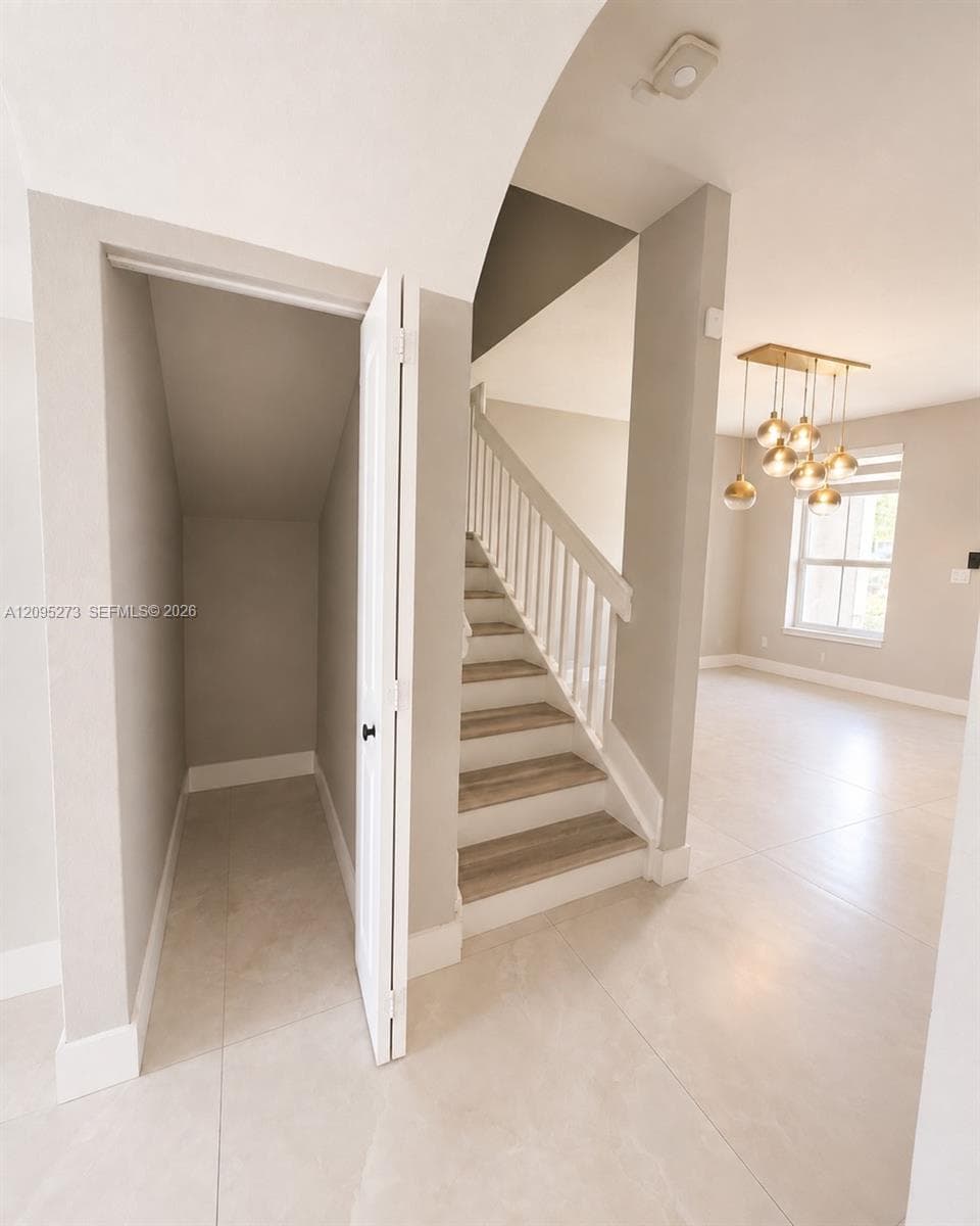 Hallway from Dining area to Family room/Kitchen