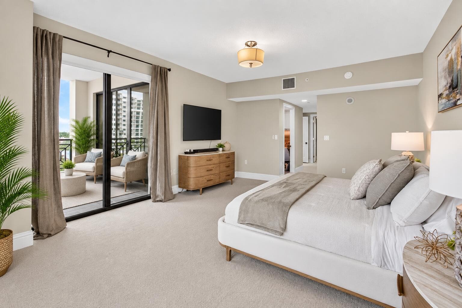 Virtually Staged Balcony