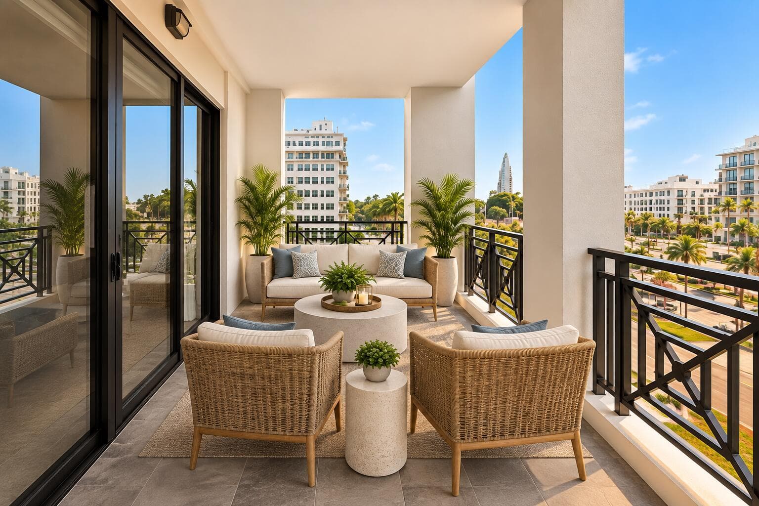 Virtually Staged Balcony