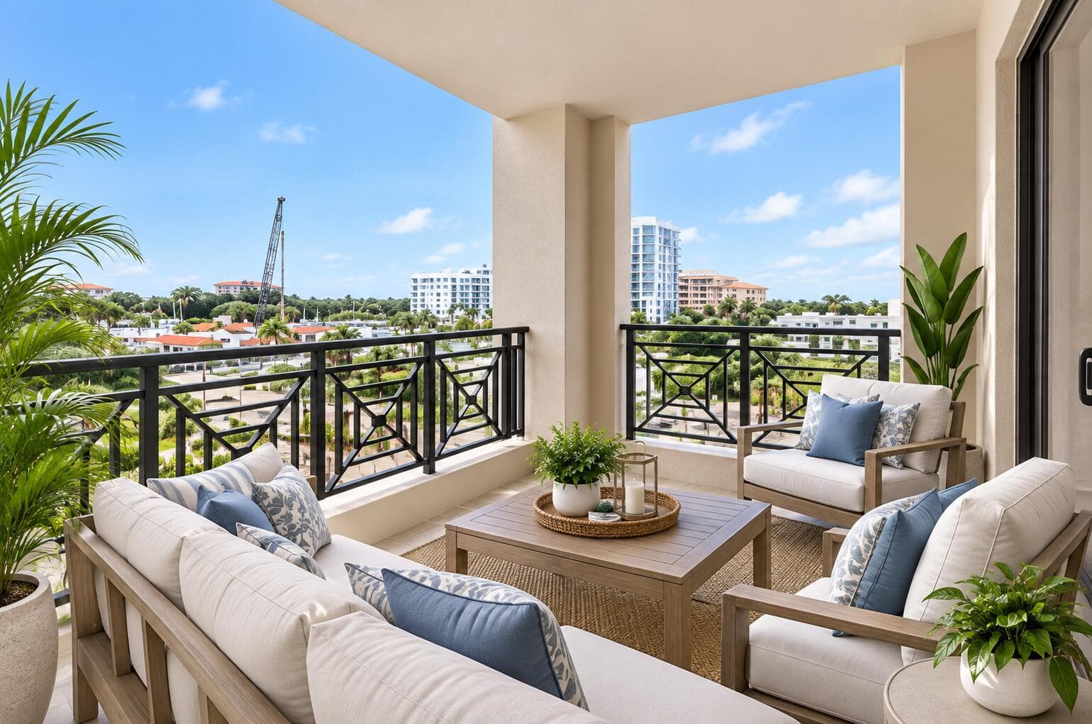Virtually Staged Balcony