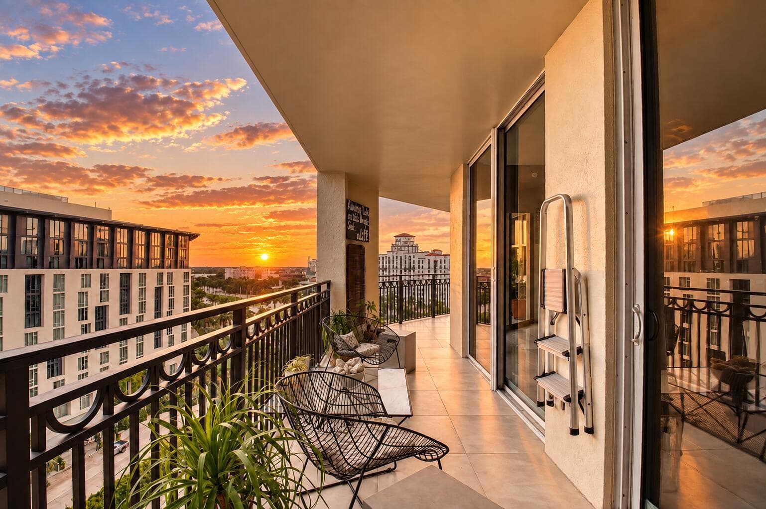 Balcony Views at Sunset