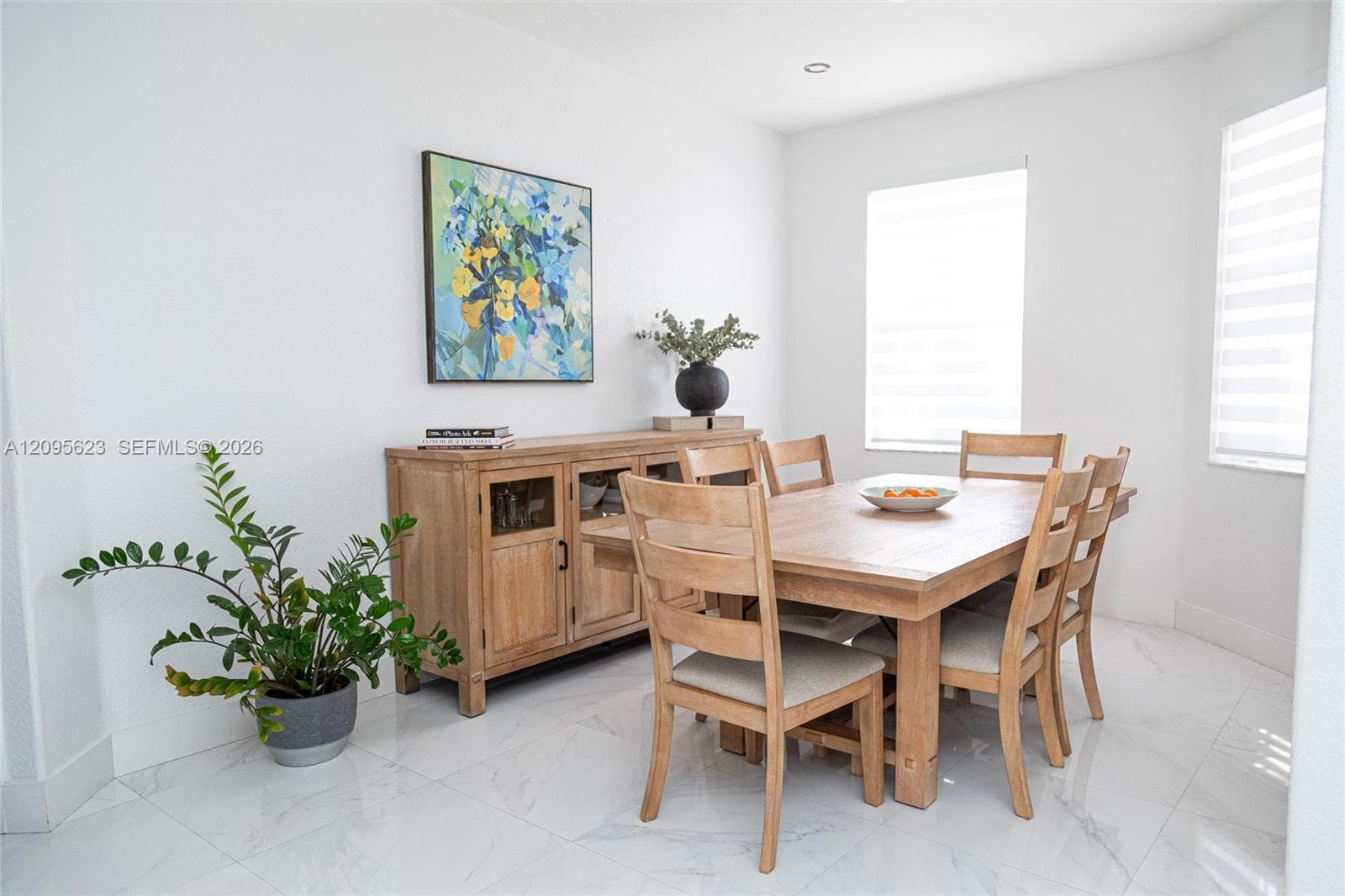 Dining area with abundant  natural light