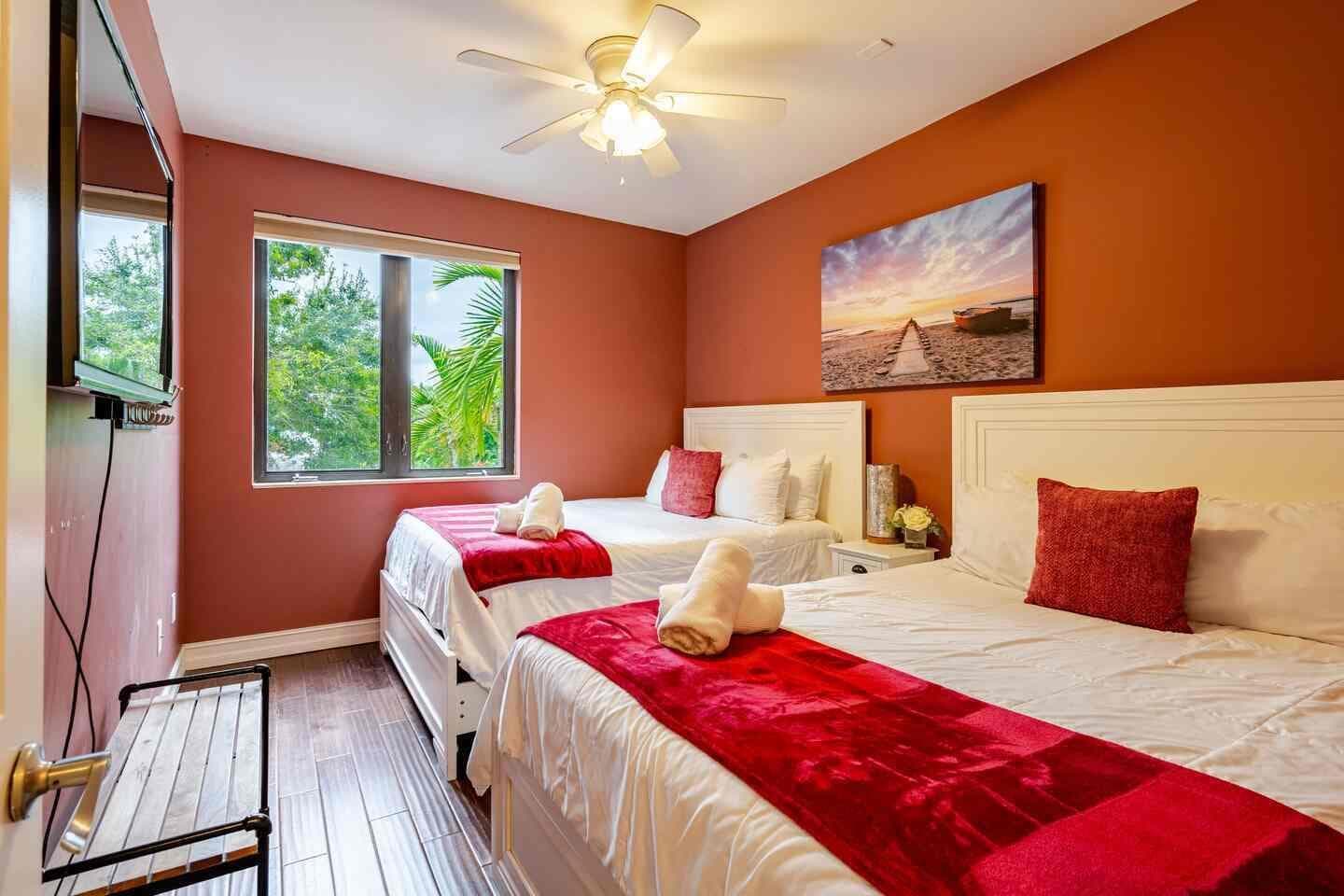 red room FL House (wrinkled sheet)