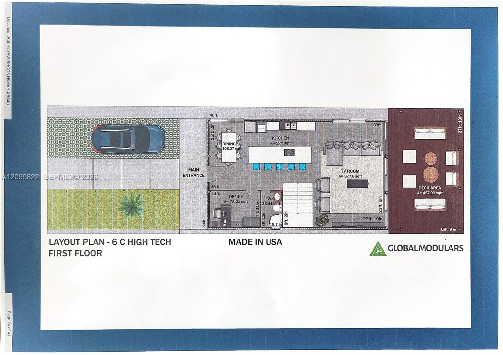 Modular House Rendering - 1st Floor