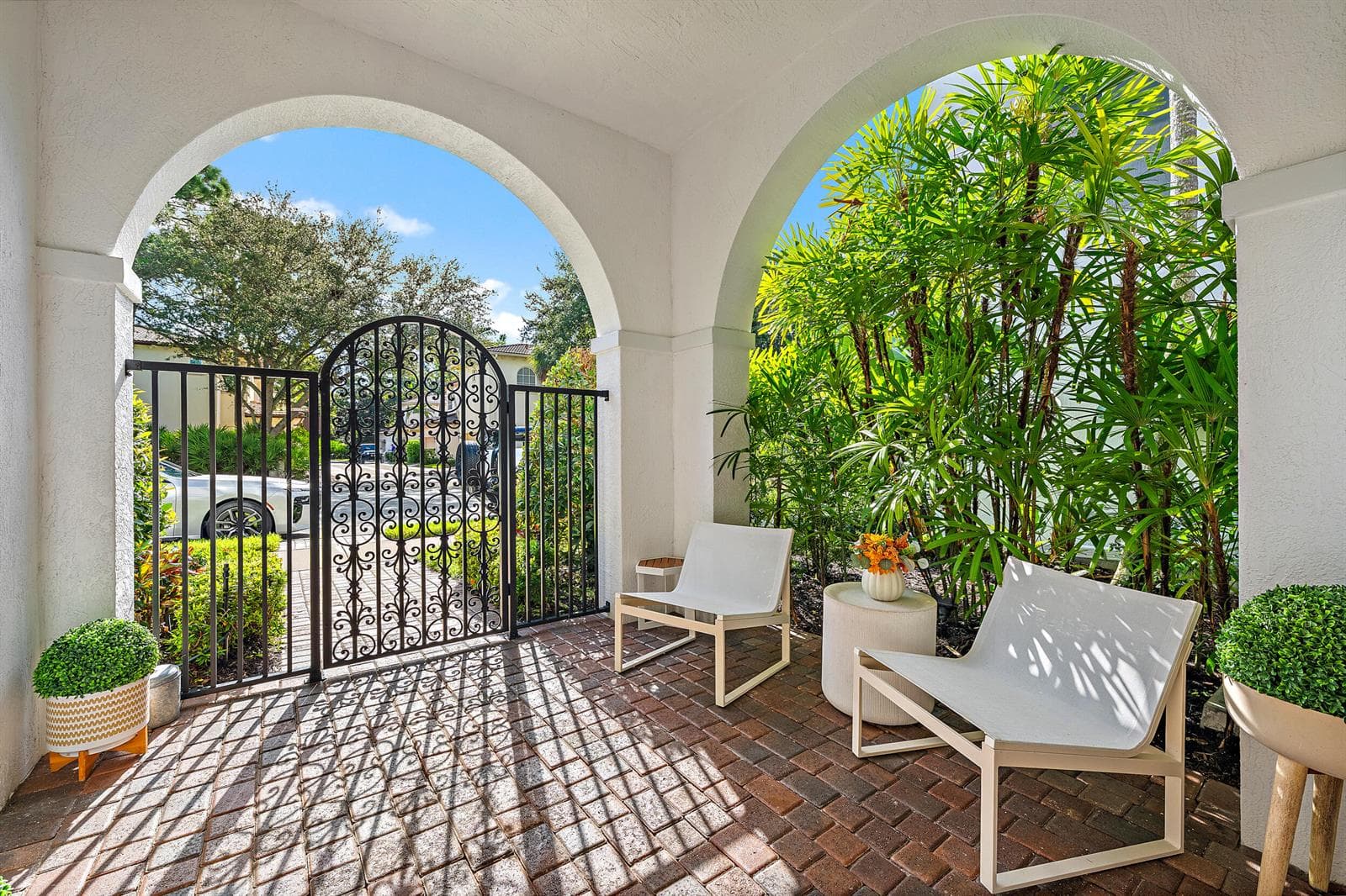 Entry courtyard