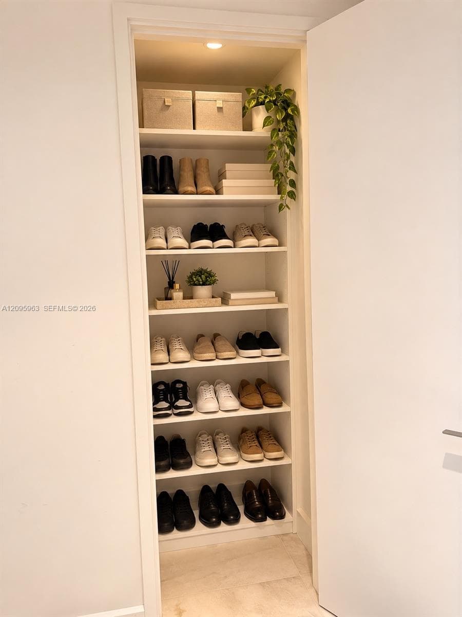 Entry shoes closet