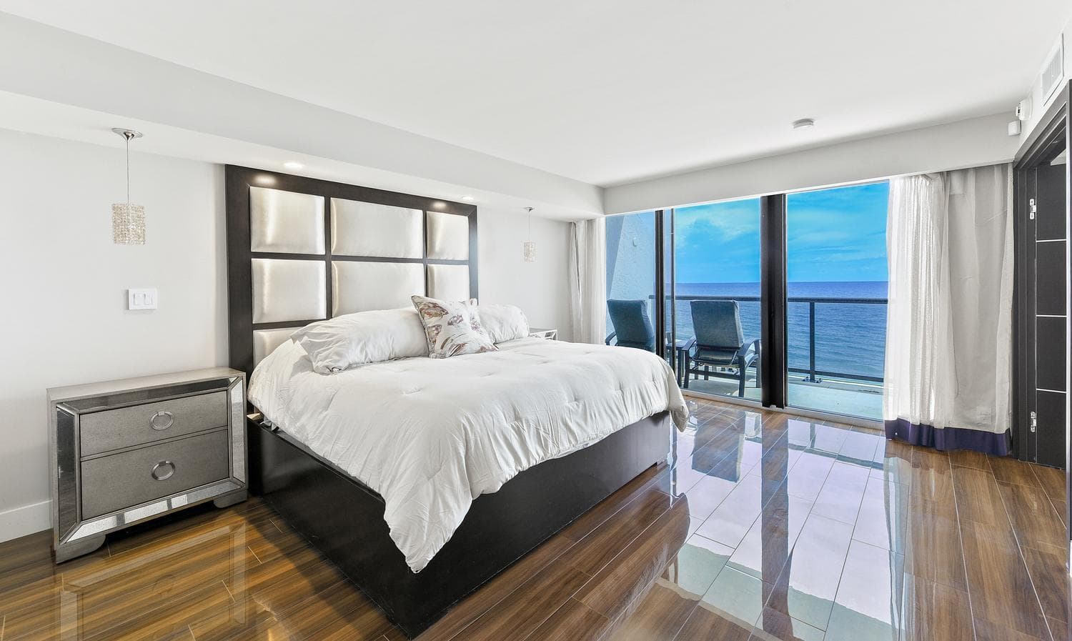 Primary suite with private balcony