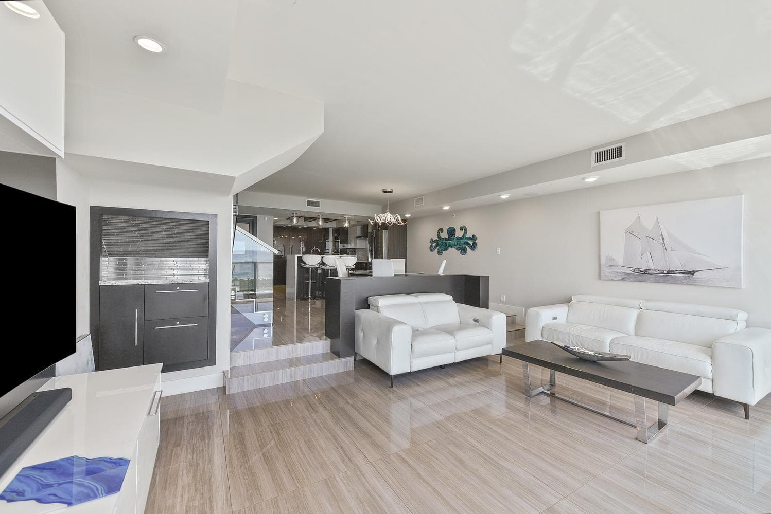 spacious living room