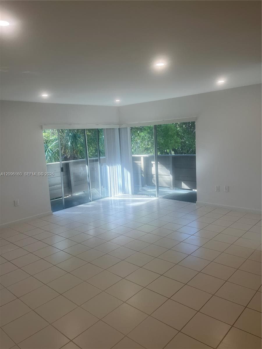 Huge Totally tiled Living Room Area